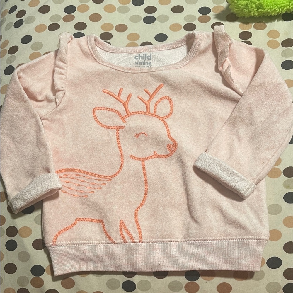 Child of Mine Light Pink Deer Sweatshirt